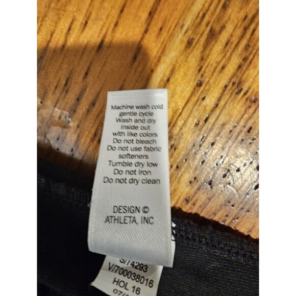 Athleta Leggings Womens Black Faux Leather Tux Metro Athleisure Pants Medium M - Picture 11 of 11